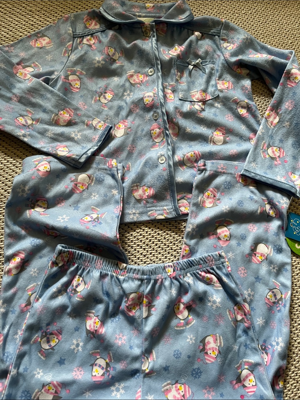Pajamas penguins skate Circo girls new size 5T polyester